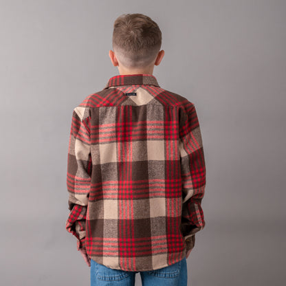 Camisa Rusty Rumbler Jr Brown/Magenta