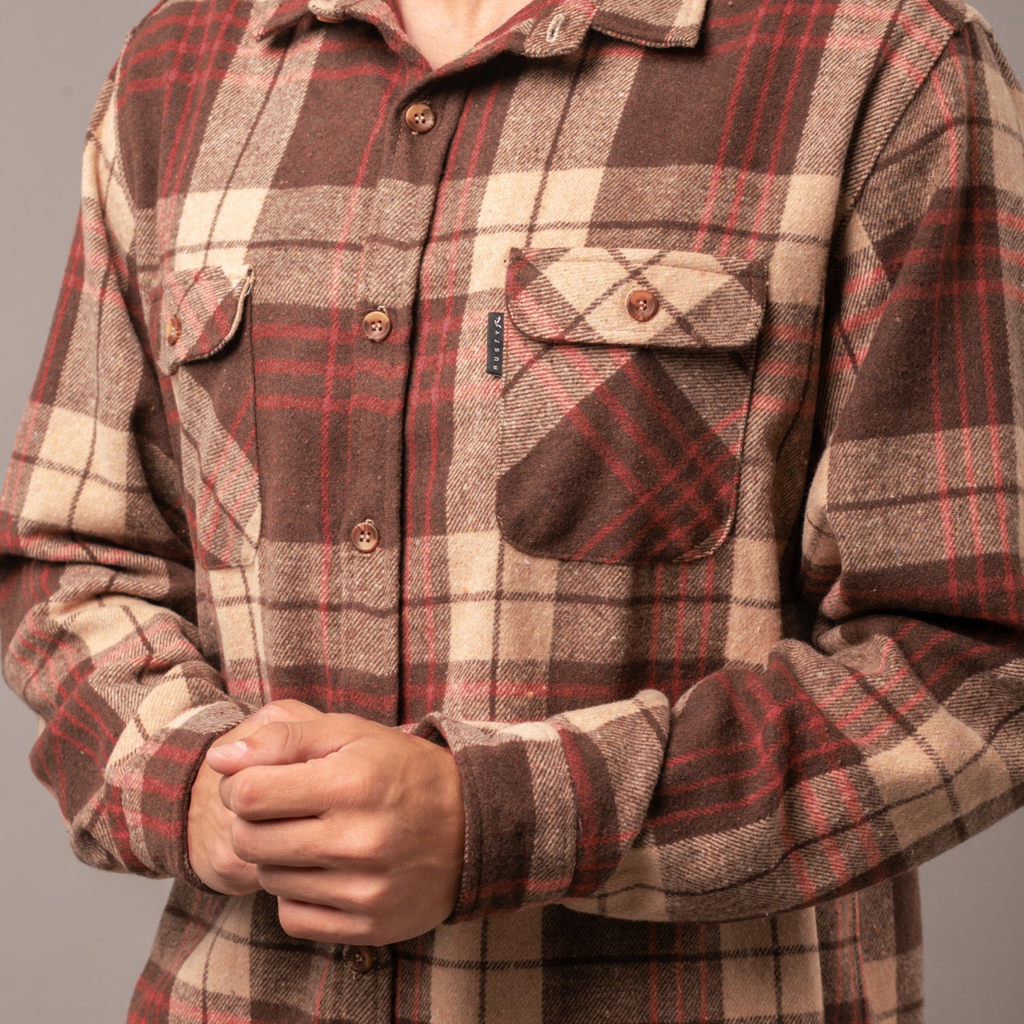 Camisa Rusty Rumbler Brown/Magenta