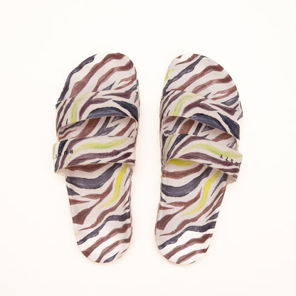 Ojotas Rusty Melrose Band Slide Ld Animal Print