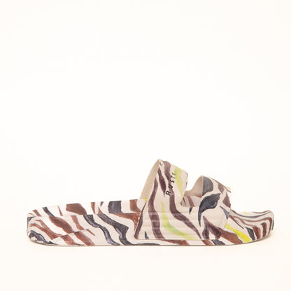 Ojotas Rusty Melrose Band Slide Ld Animal Print