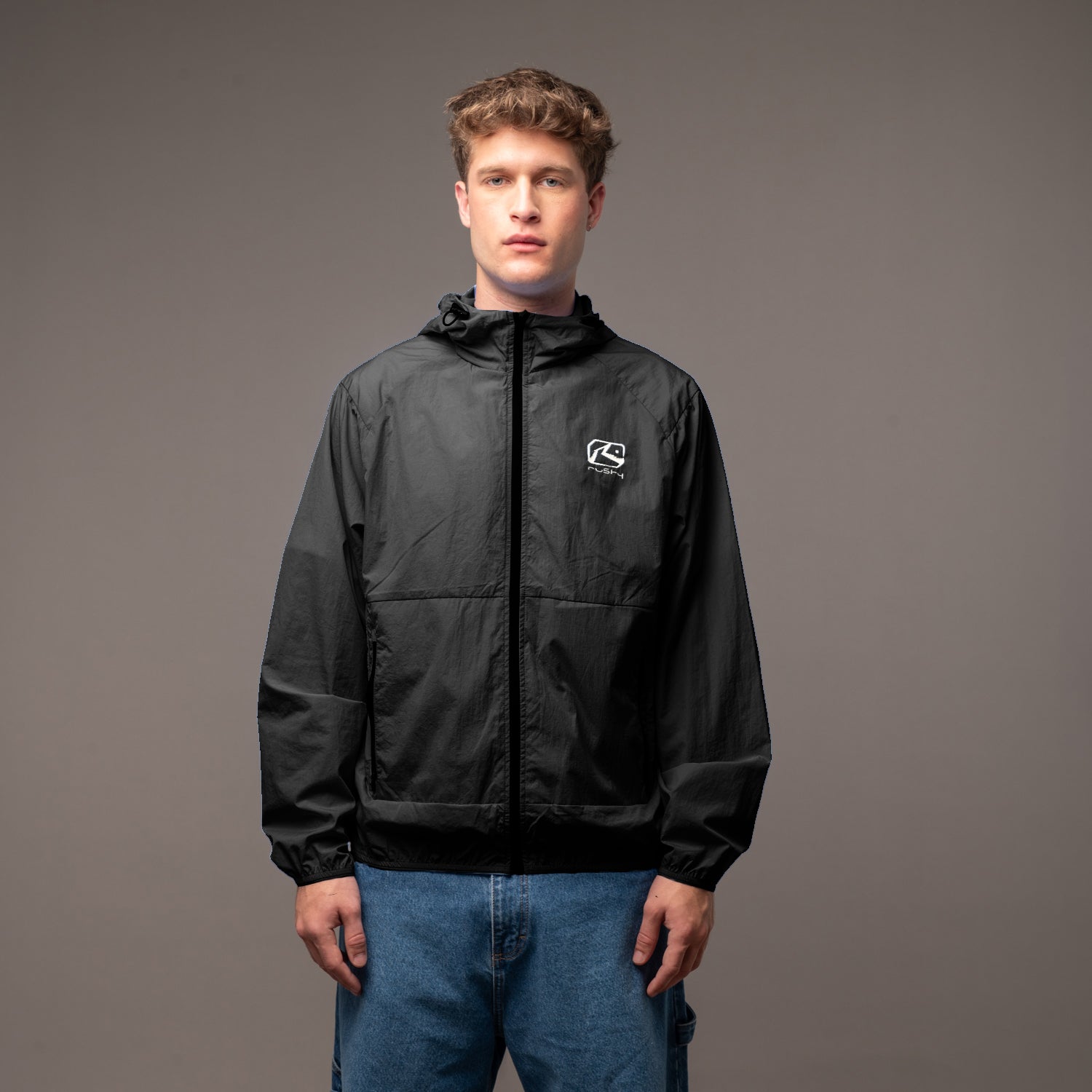 Campera Liviana Rusty Vermax Windbraker Black