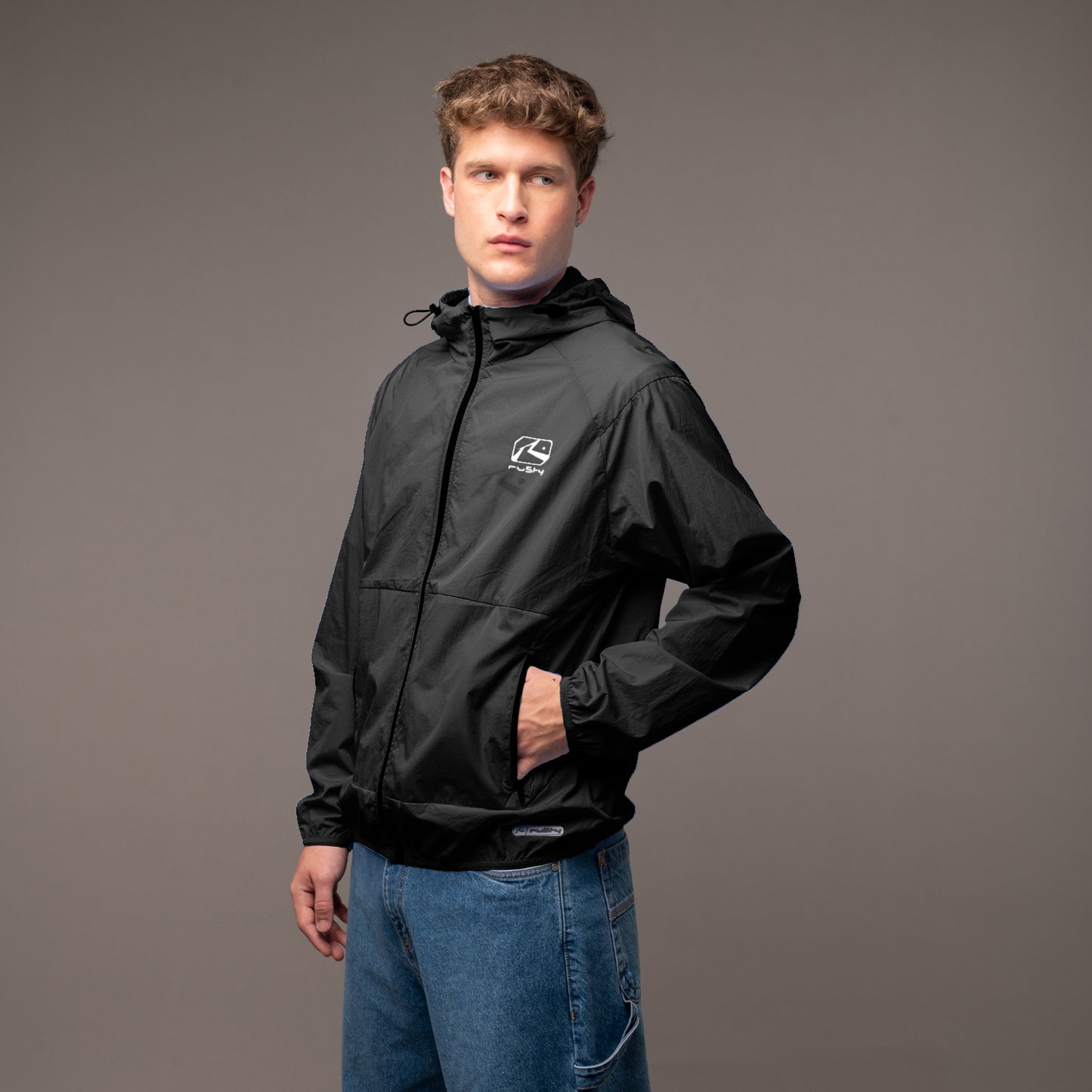 Campera Liviana Rusty Vermax Windbraker Black