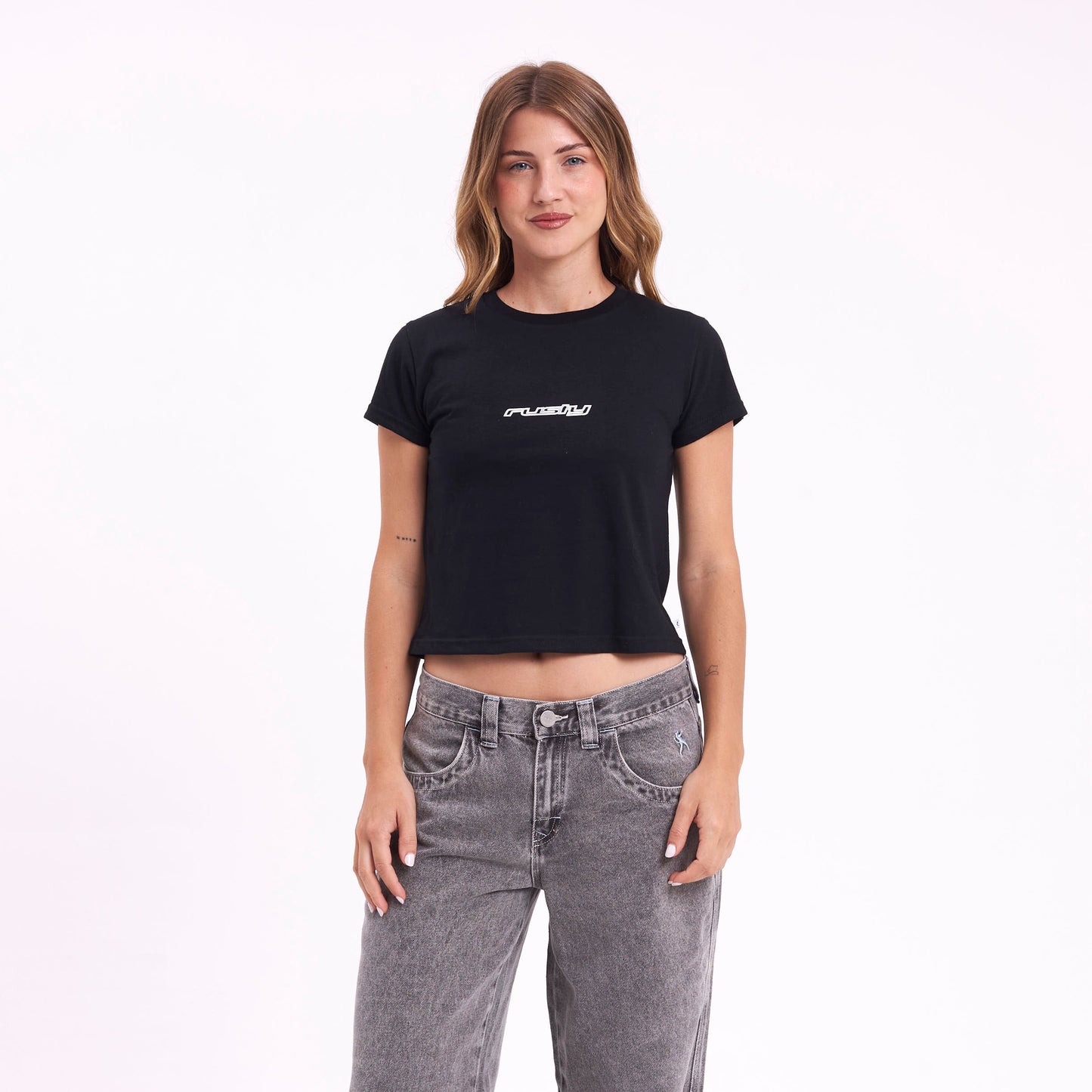 Remera Mc Rusty Rusty Core Relaxed Mini Tee Ld Black