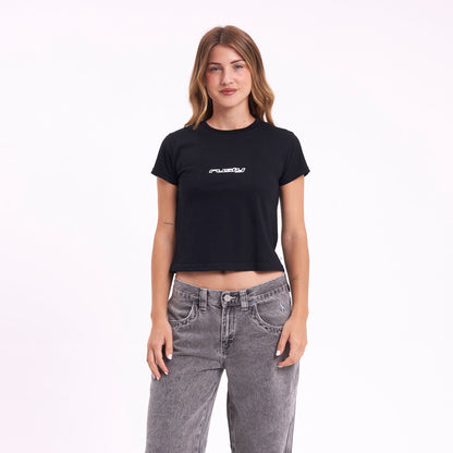 Remera Mc Rusty Rusty Core Relaxed Mini Tee Ld Black