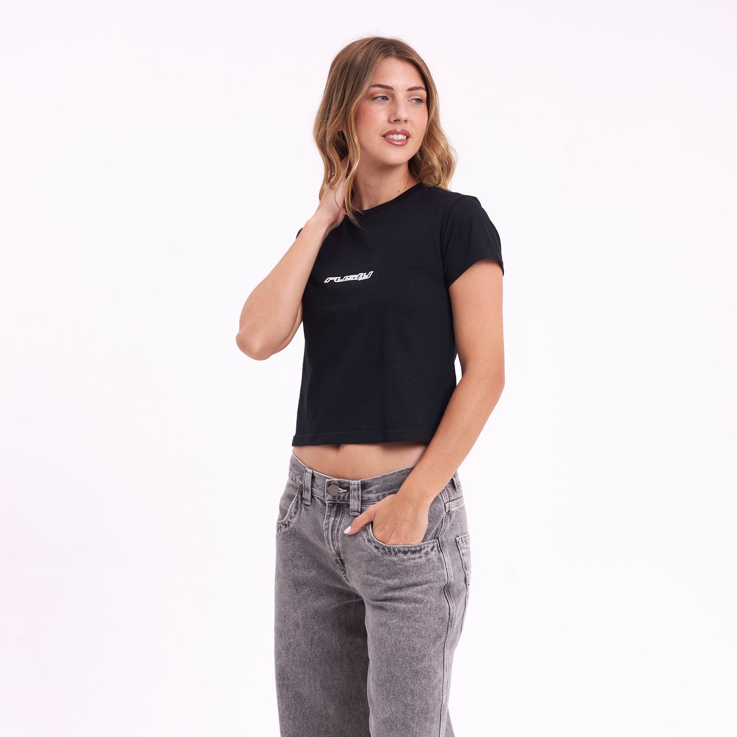 Remera Mc Rusty Rusty Core Relaxed Mini Tee Ld Black