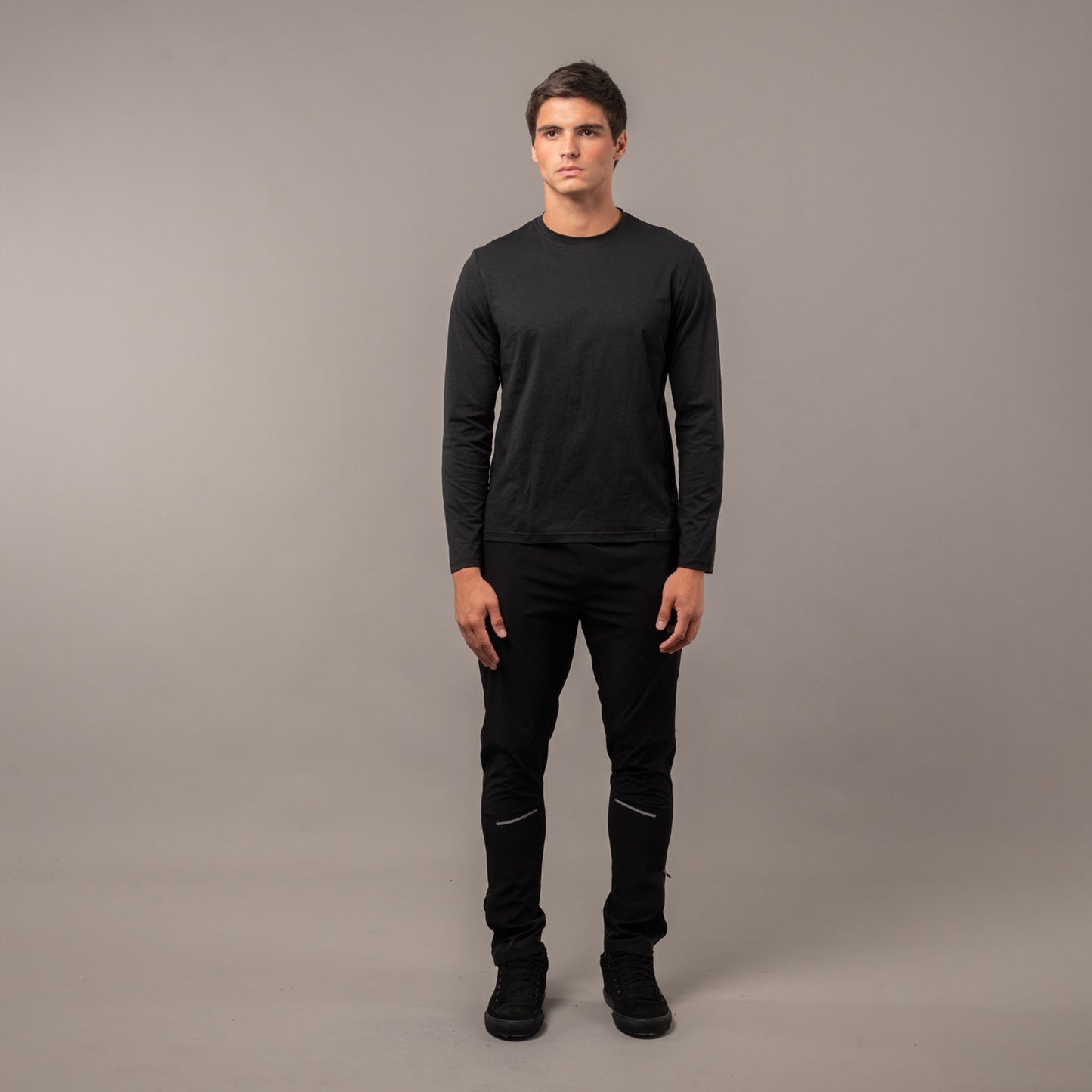 Remera Rusty Booser Baselayer Ls Black Marle