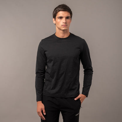Remera Rusty Booser Baselayer Ls Black Marle