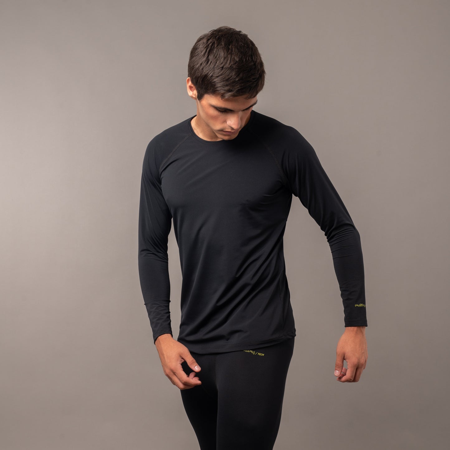 Remera Rusty Dragon Ls Thermal Black