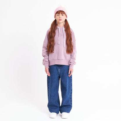 Canguro Rusty Rusty Essential Relaxed Hood Girls Elderberry