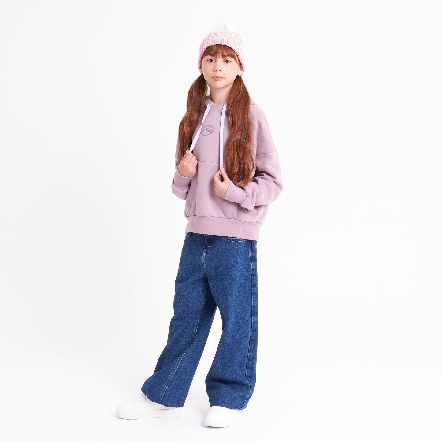 Canguro Rusty Rusty Essential Relaxed Hood Girls Elderberry
