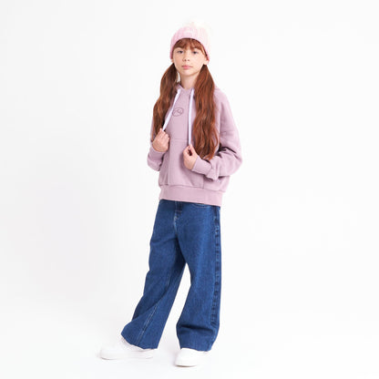 Canguro Rusty Rusty Essential Relaxed Hood Girls Elderberry