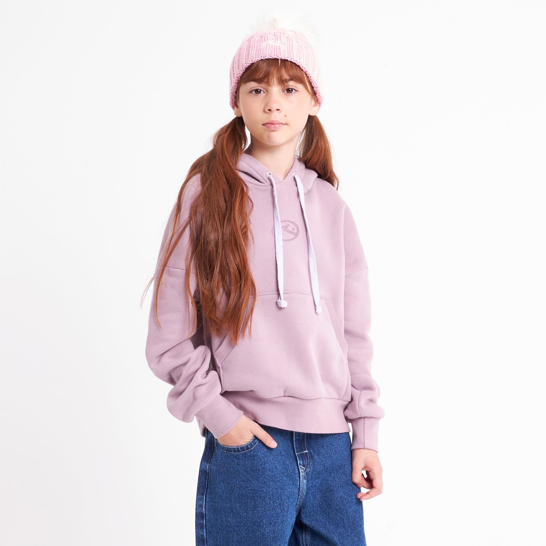 Canguro Rusty Rusty Essential Relaxed Hood Girls Elderberry