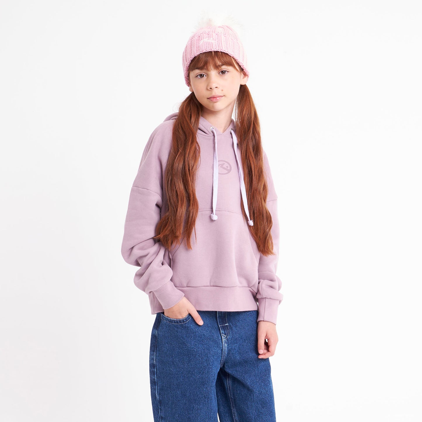 Canguro Rusty Rusty Essential Relaxed Hood Girls Elderberry
