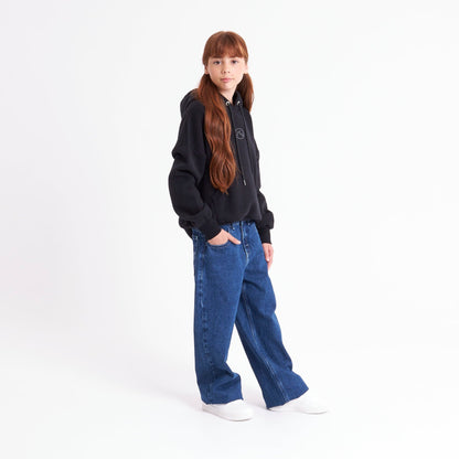 Canguro Rusty Rusty Essential Relaxed Hood Girls Black