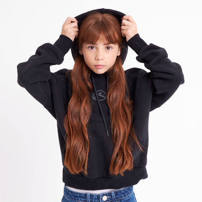 Canguro Rusty Rusty Essential Relaxed Hood Girls Black