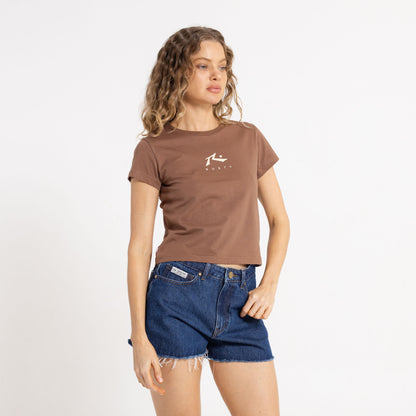 Remera Mc Rusty Rusty Essentials Relaxed Mini Tee Ld Pinecone