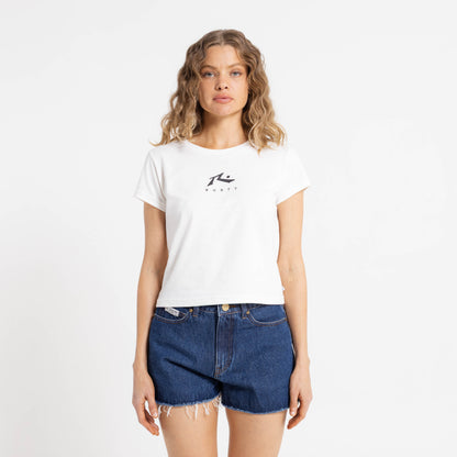Remera Mc Rusty Rusty Essentials Relaxed Mini Tee Ld White