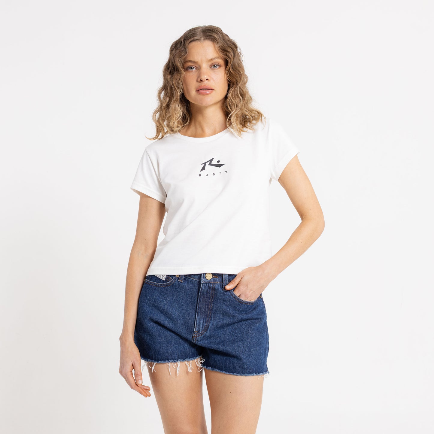 Remera Mc Rusty Rusty Essentials Relaxed Mini Tee Ld White