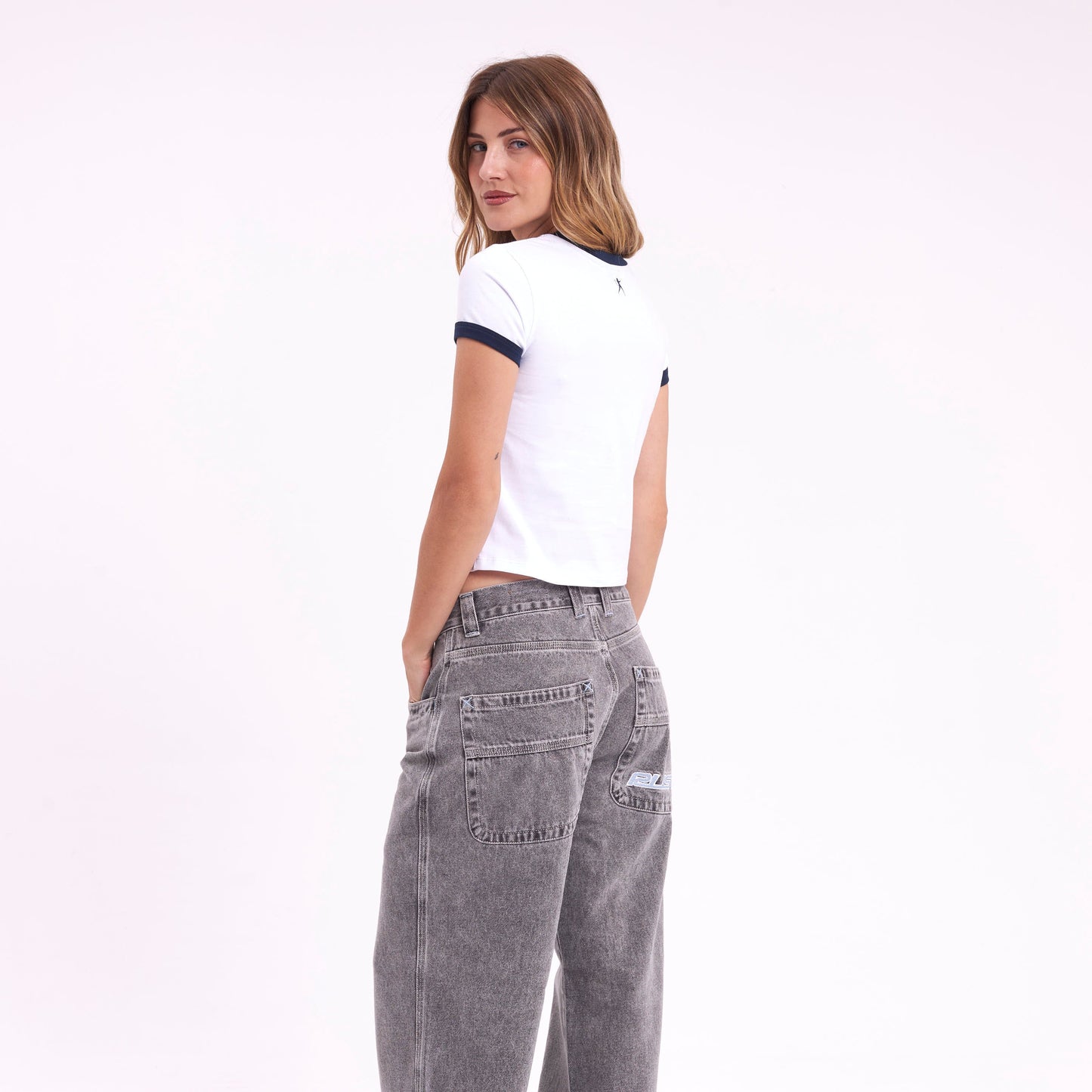 Remera Mc Rusty Rusty Ringer Relaxed Mini Tee Ld White