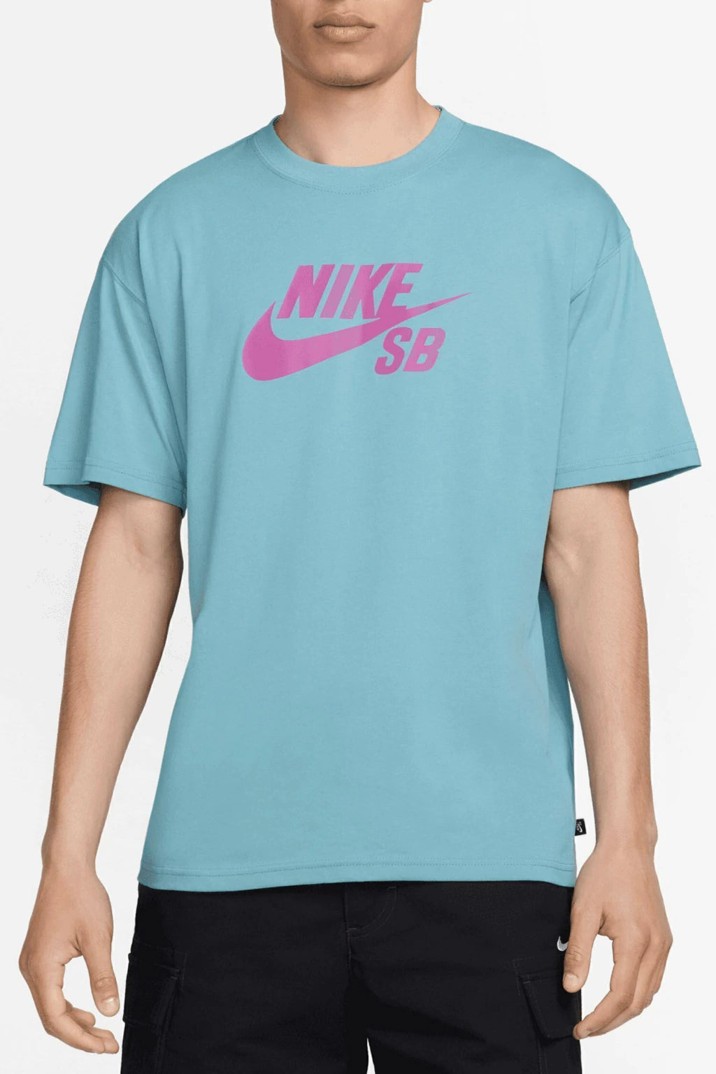 Remera Mc Nike Rem Mc Nike Sb Logo Celeste