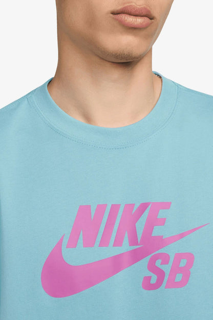 Remera Mc Nike Rem Mc Nike Sb Logo Celeste