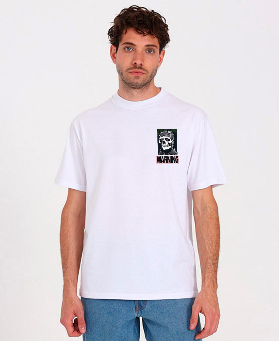 Remera Mc Vans Warning Signs 4 Life Ss Blanco