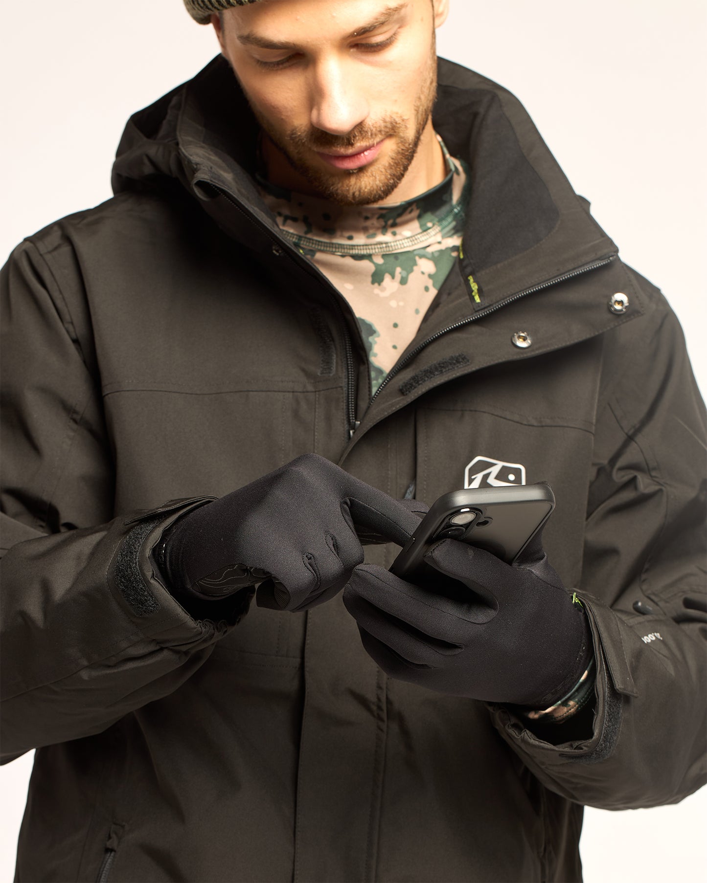 Guantes Rusty Rabbit Thermal Lines Gloves Black
