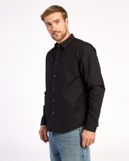 Camisa Ml Rusty Overtone Ls 2 Shirt Black