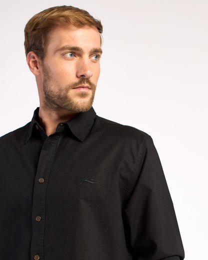 Camisa Ml Rusty Overtone Ls 2 Shirt Black