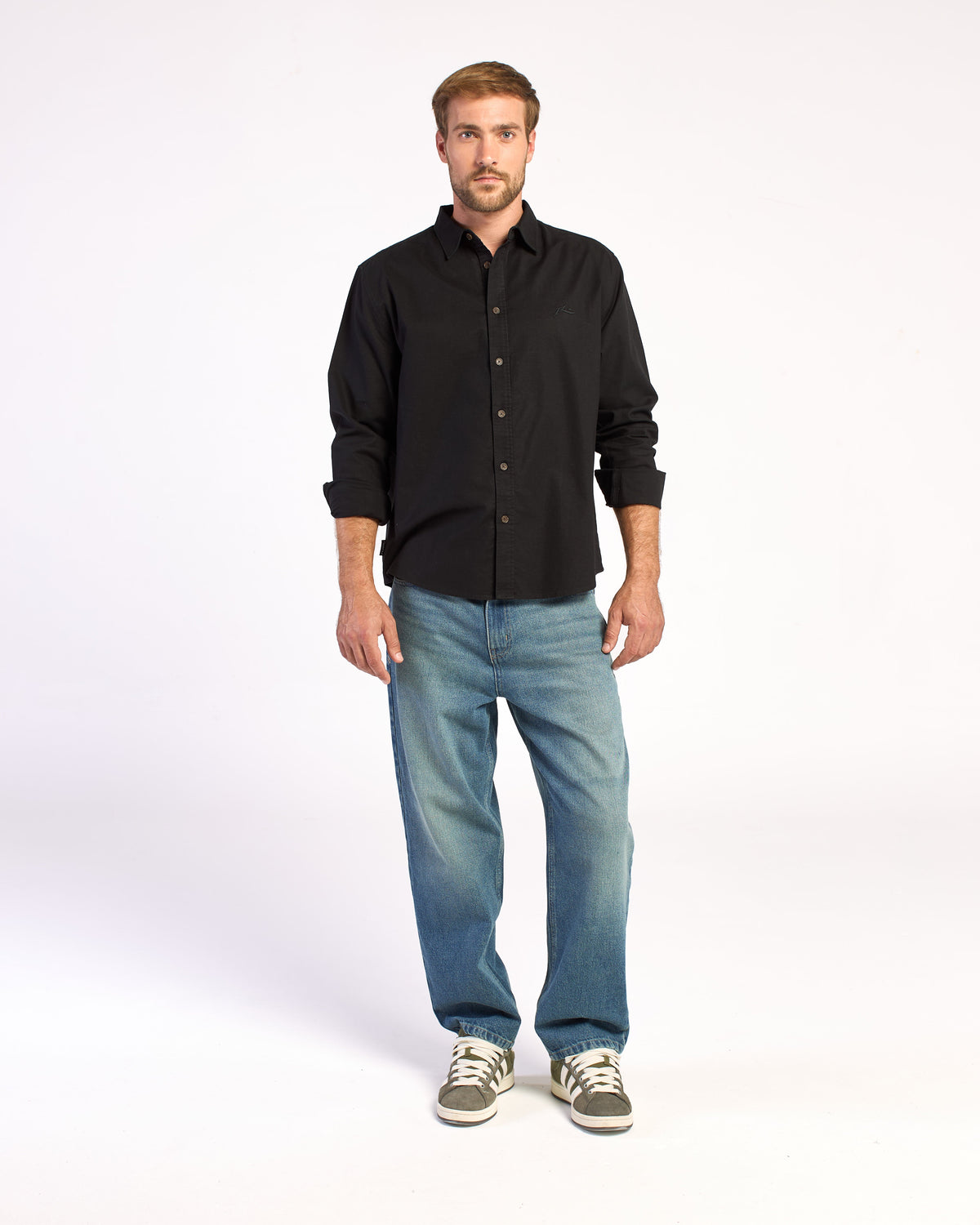Camisa Ml Rusty Overtone Ls 2 Shirt Black