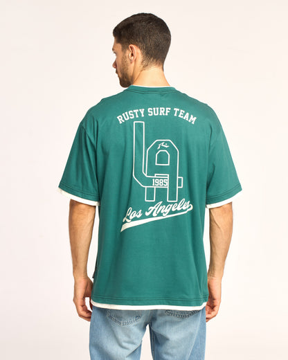 Remera Mc Rusty Basewave Tee Ov Green Bel