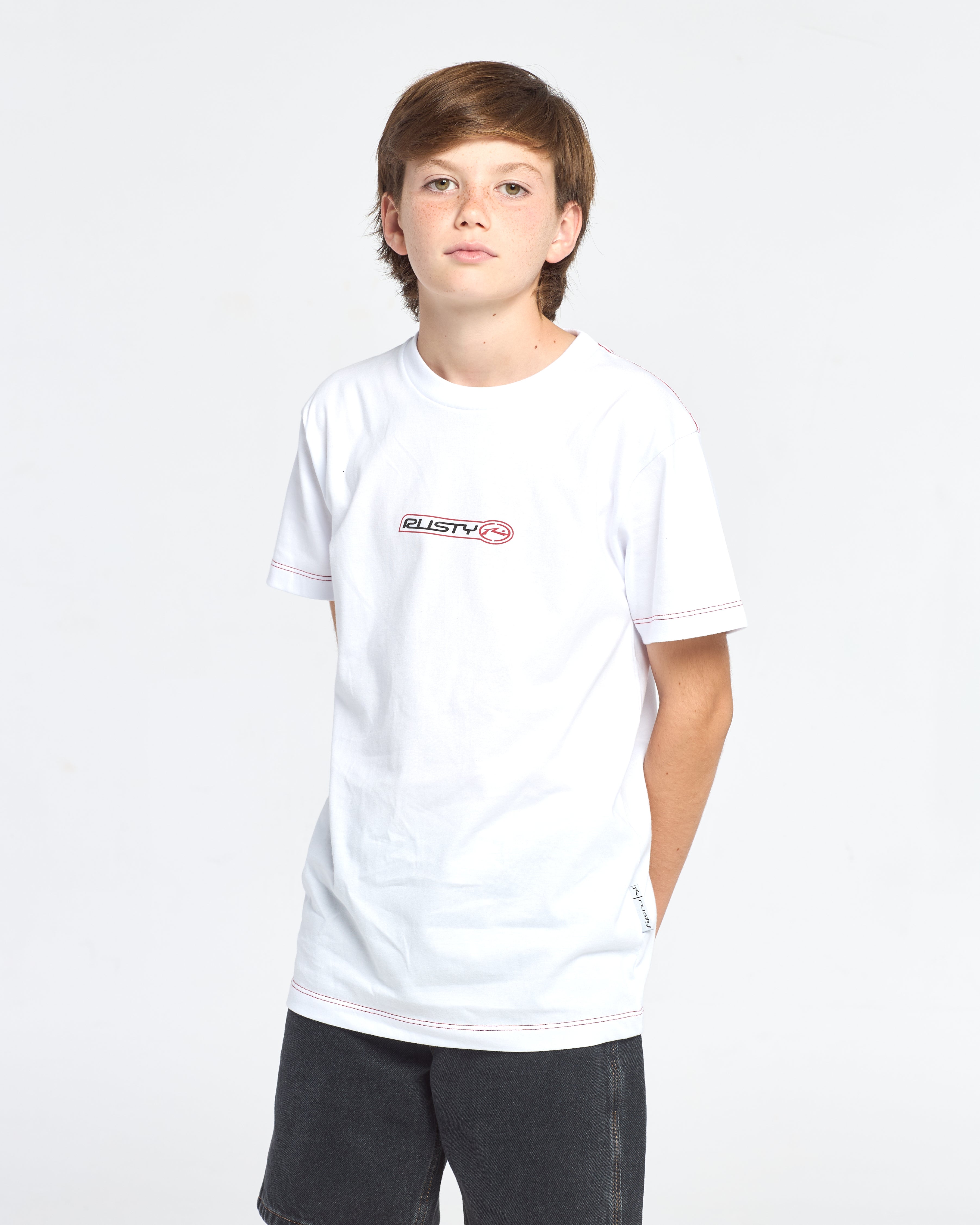 Remera Mc Rusty Bus Down Tee St Jr White