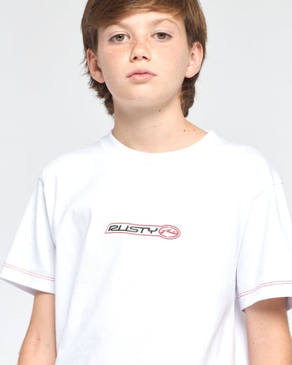 Remera Mc Rusty Bus Down Tee St Jr White