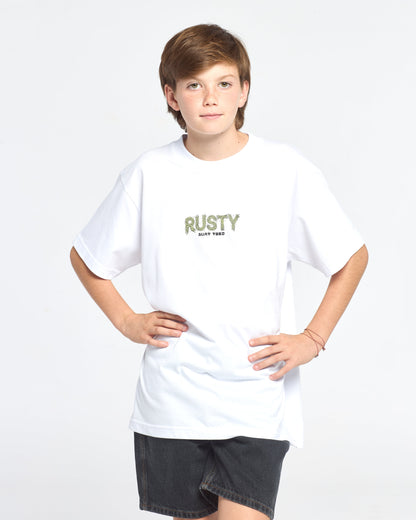 Remera Mc Rusty Ramen Dragon Tee Ov Jr White