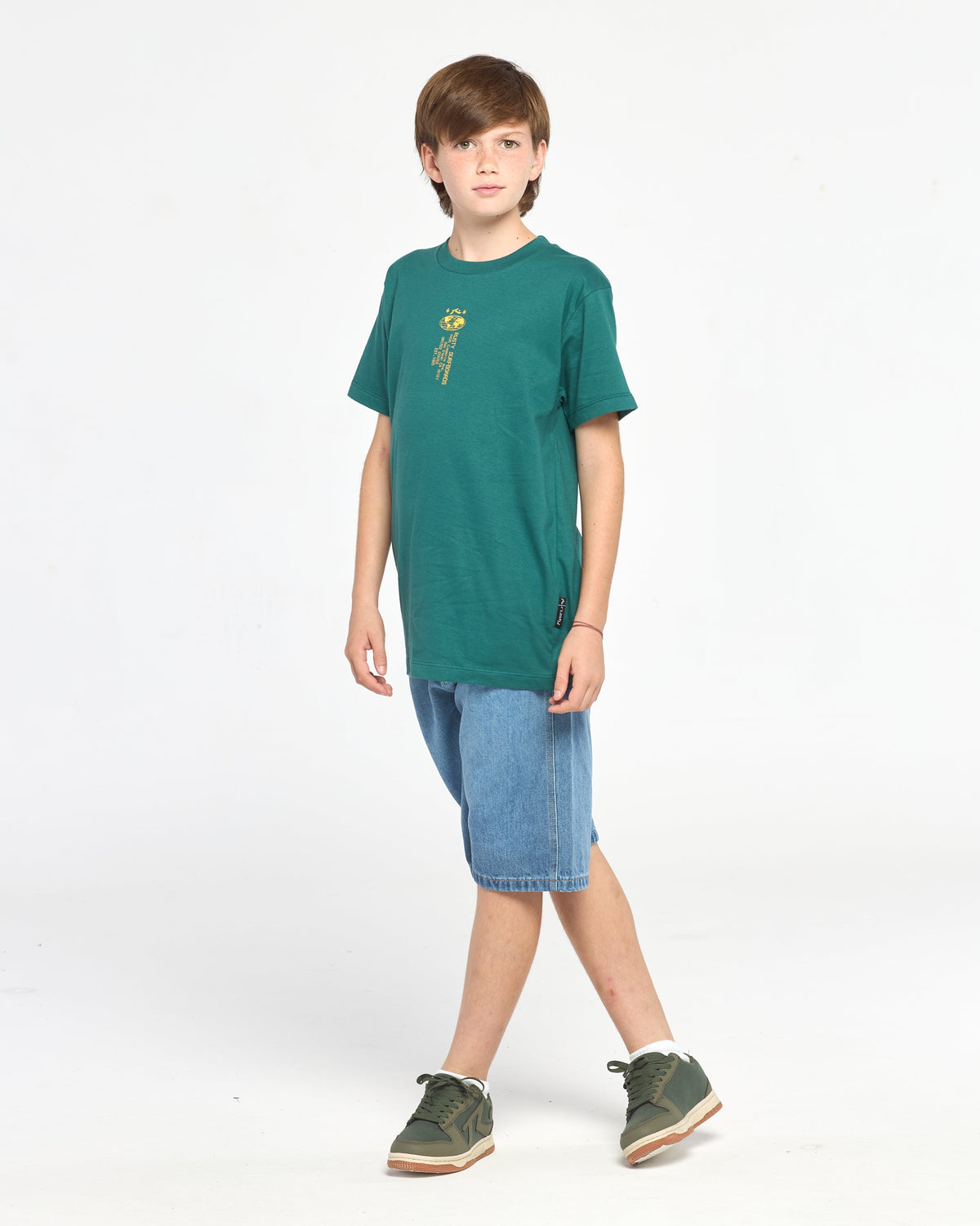 Remera Mc Rusty Ticket Tee St Jr Green Bel