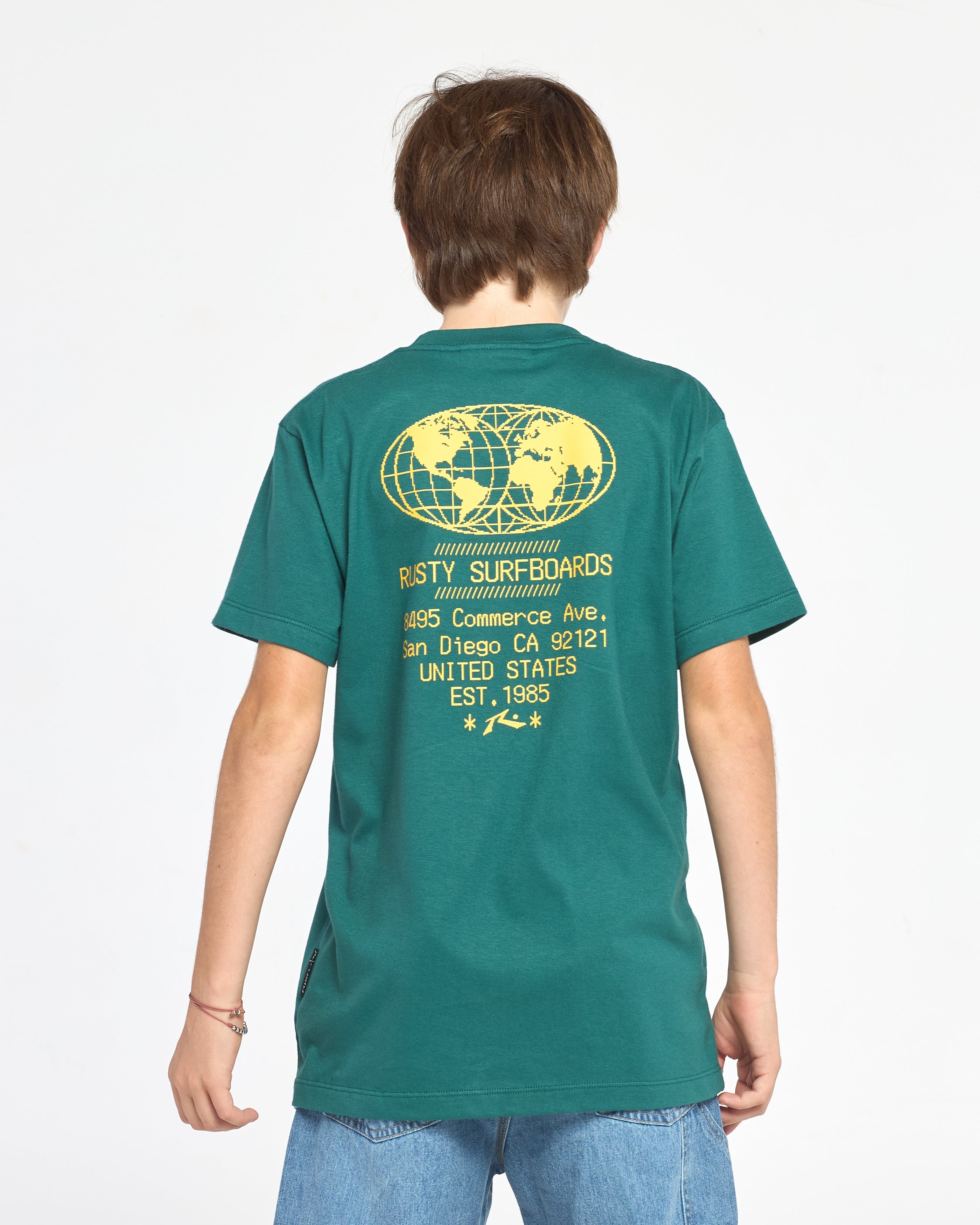 Remera Mc Rusty Ticket Tee St Jr Green Bel