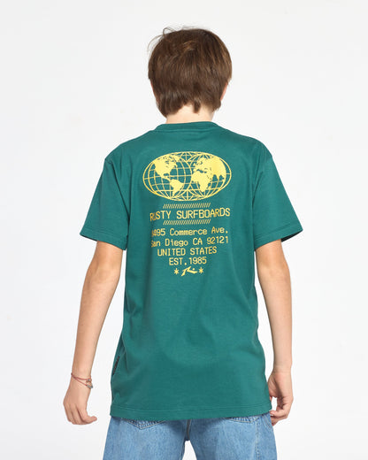 Remera Mc Rusty Ticket Tee St Jr Green Bel