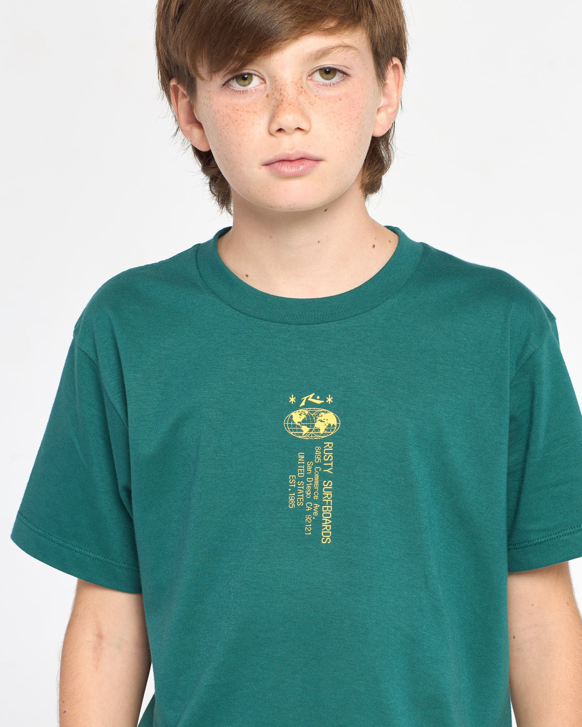 Remera Mc Rusty Ticket Tee St Jr Green Bel