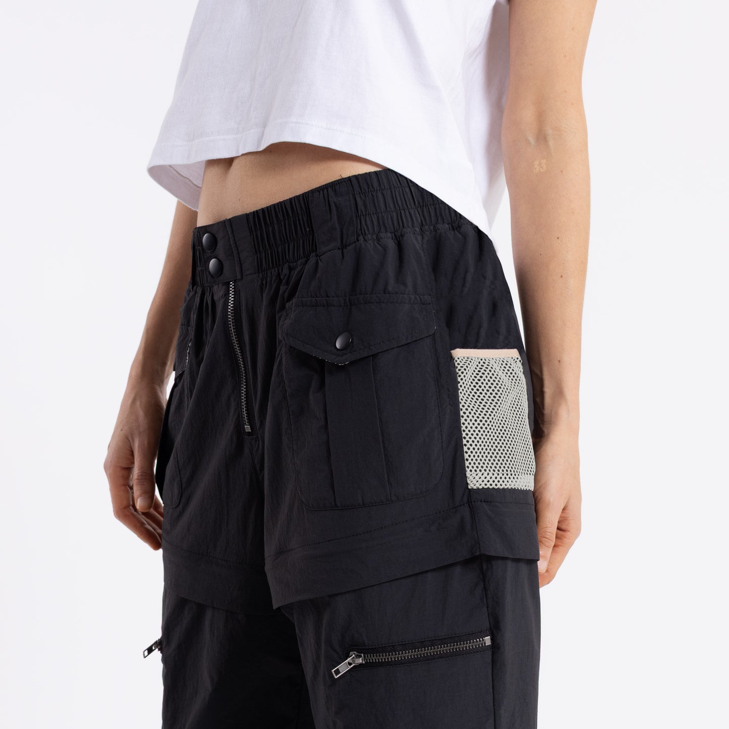 Pantalon Rusty Cruel Summer Zip Off Pant Ld Black