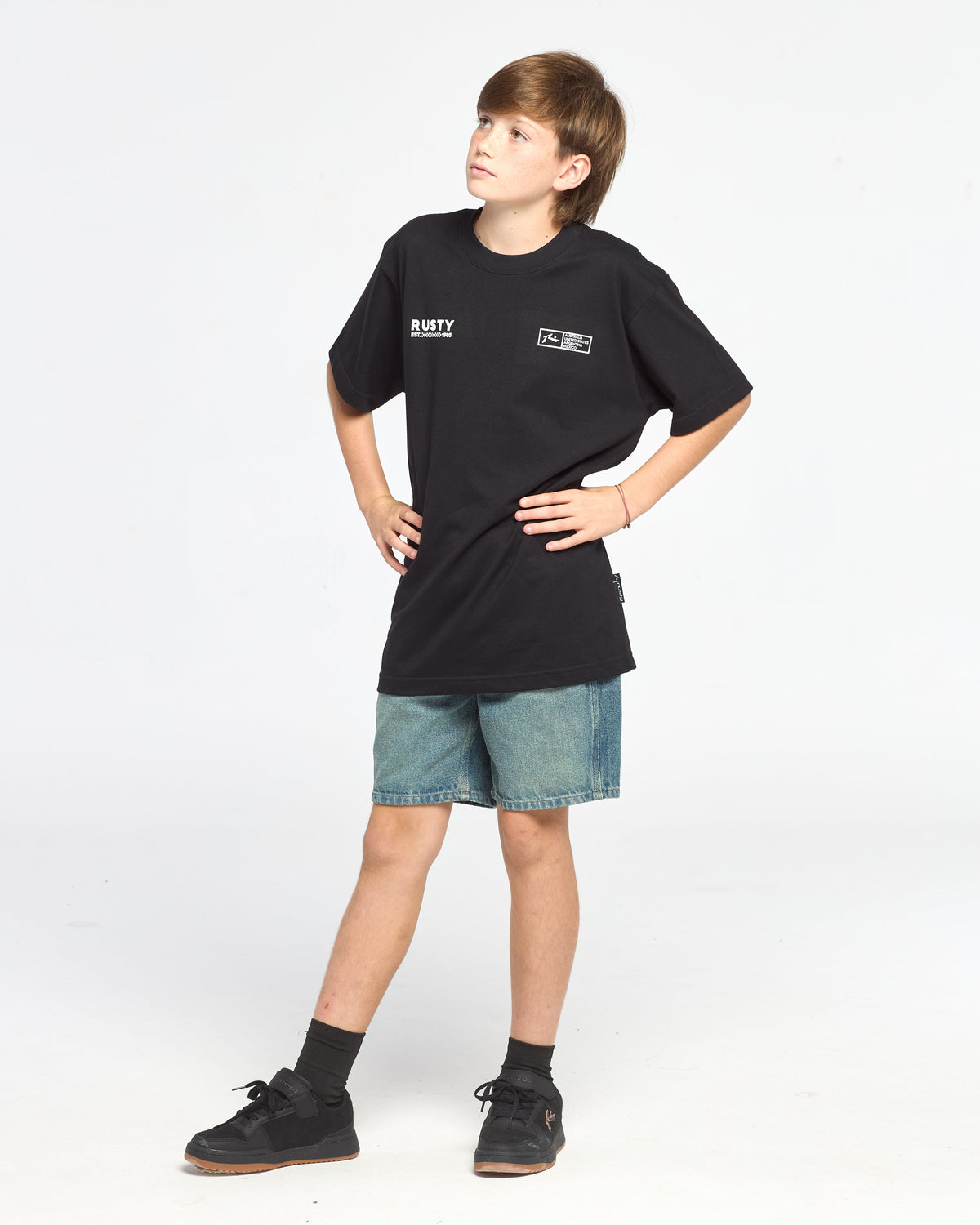 Remera Mc Rusty Lukari Tee Ov Jr Black