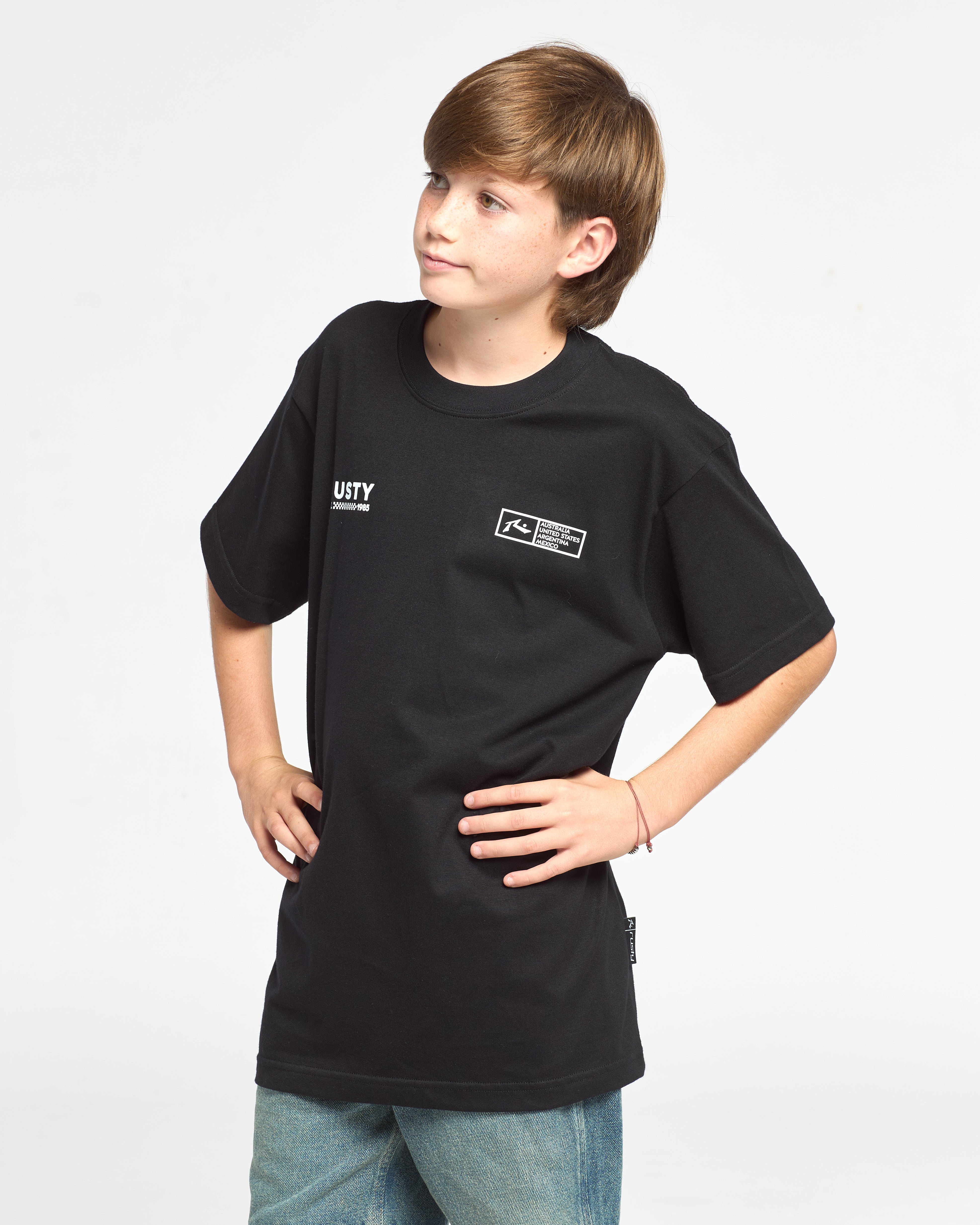 Remera Mc Rusty Lukari Tee Ov Jr Black