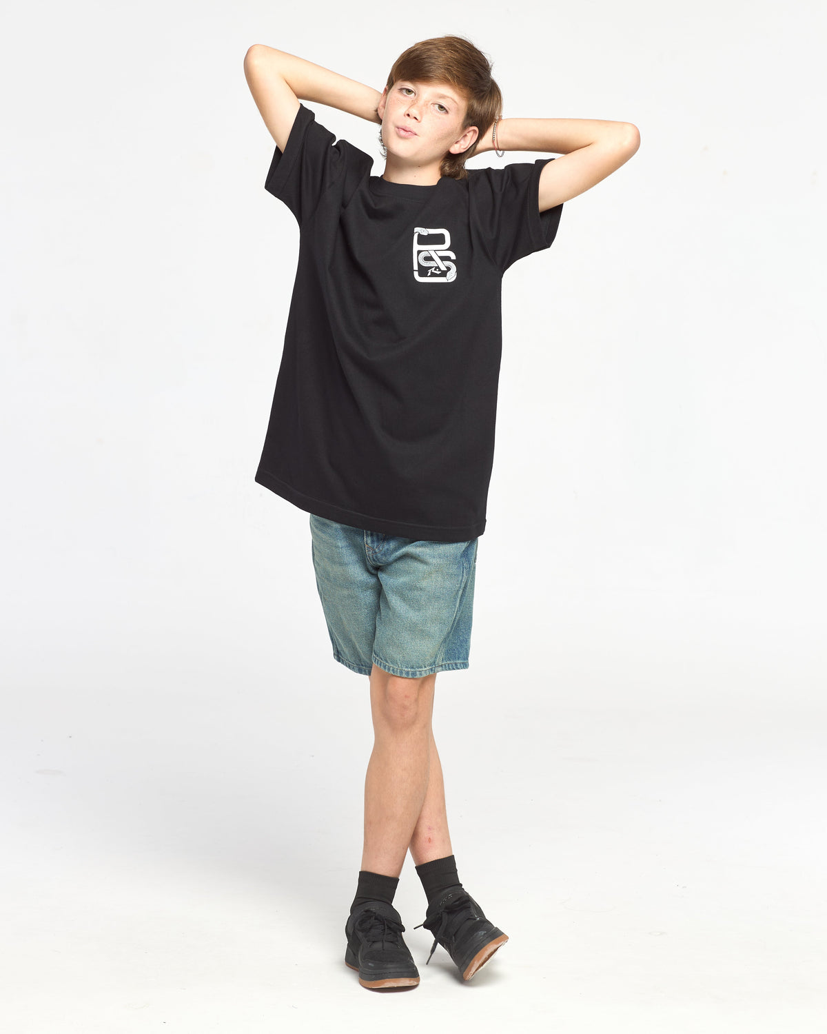 Remera Mc Rusty Snakers Tee Ov Jr Black