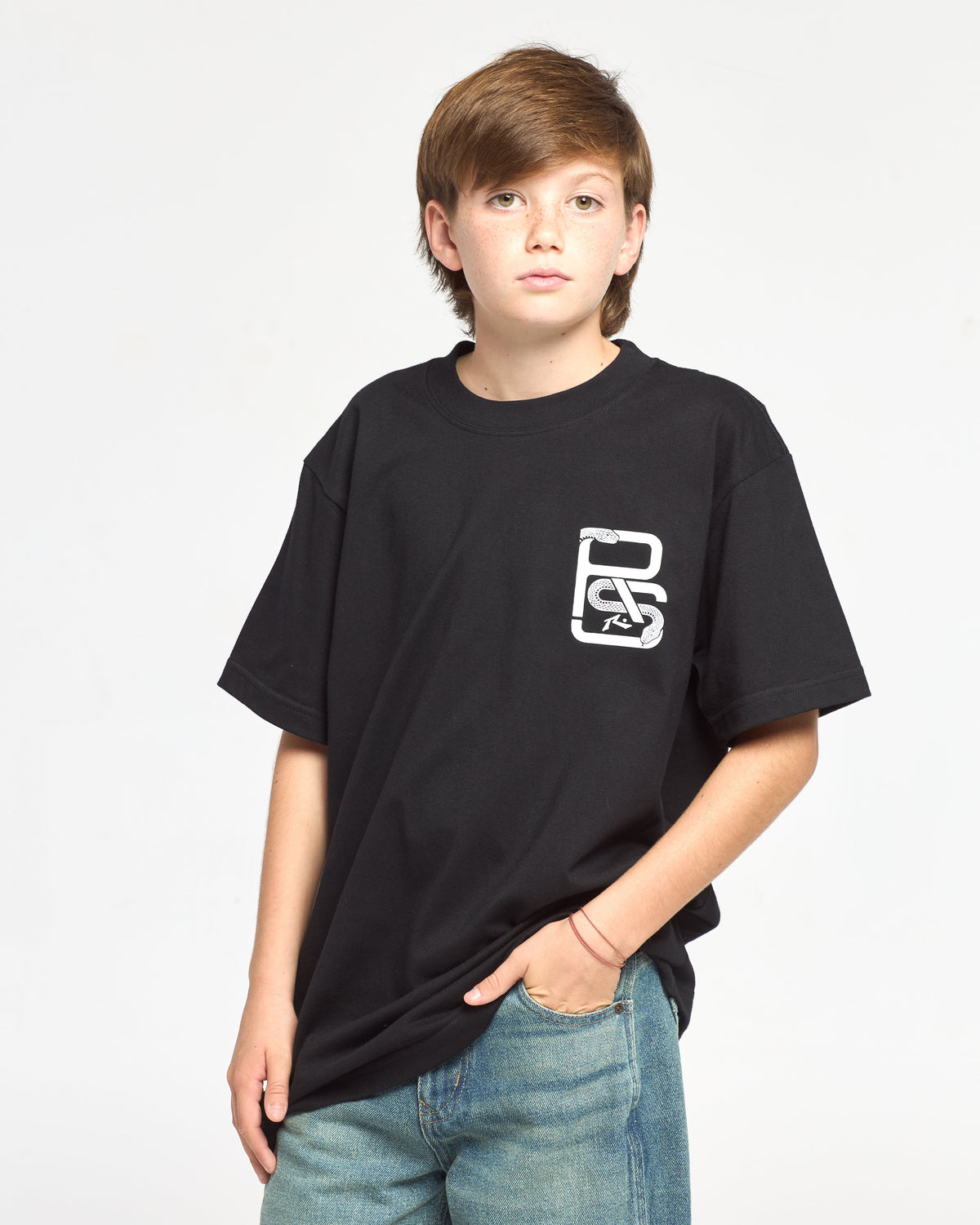 Remera Mc Rusty Snakers Tee Ov Jr Black