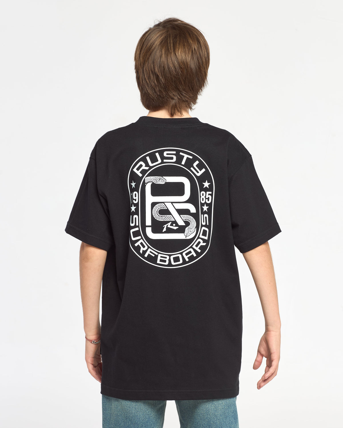 Remera Mc Rusty Snakers Tee Ov Jr Black