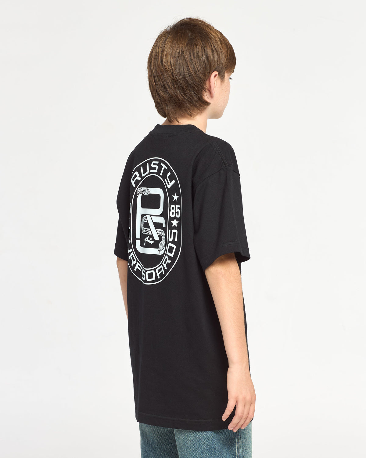 Remera Mc Rusty Snakers Tee Ov Jr Black