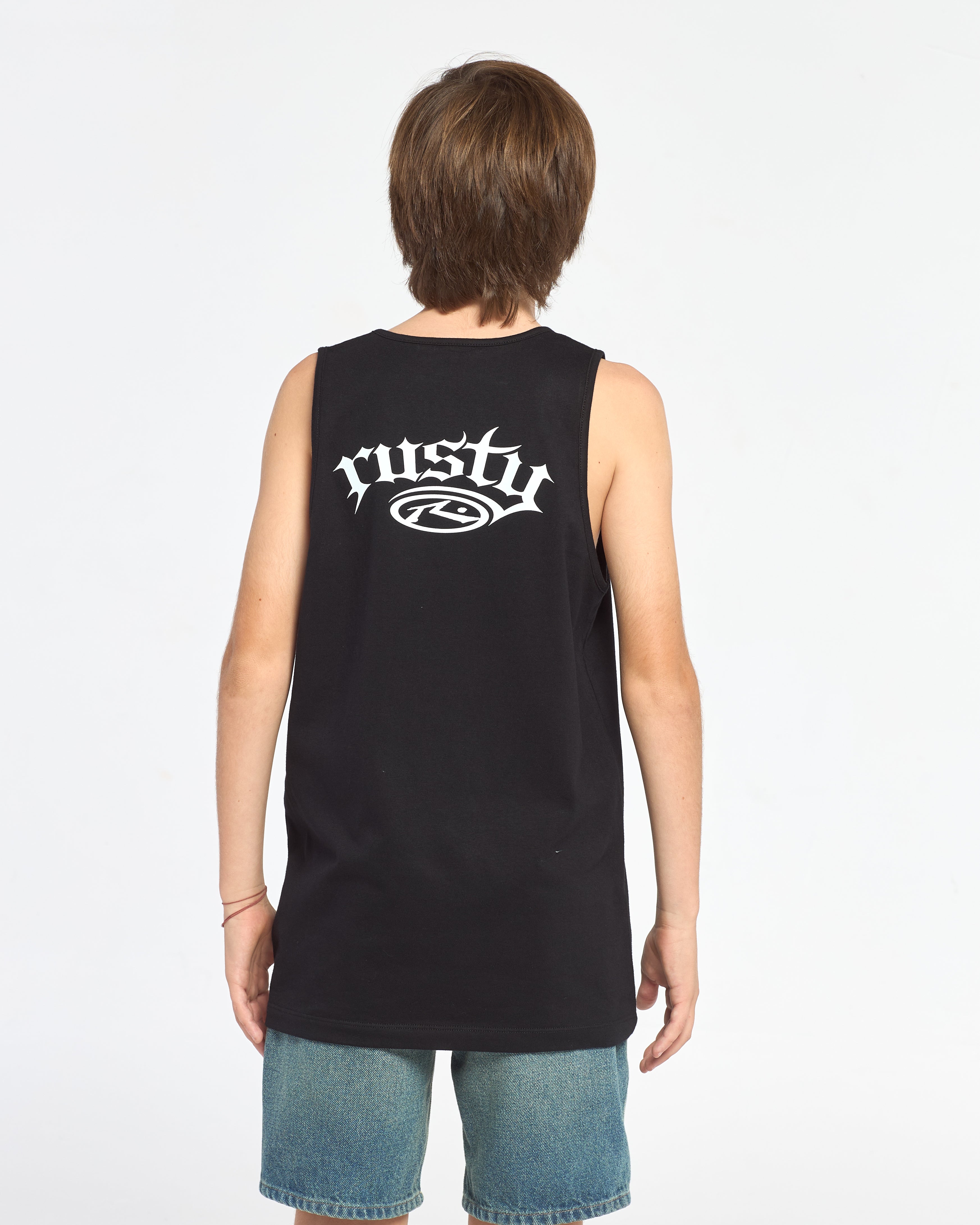 Musculosa Rusty Scream Tank Jr Black