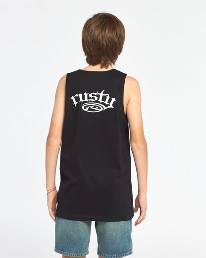 Musculosa Rusty Scream Tank Jr Black