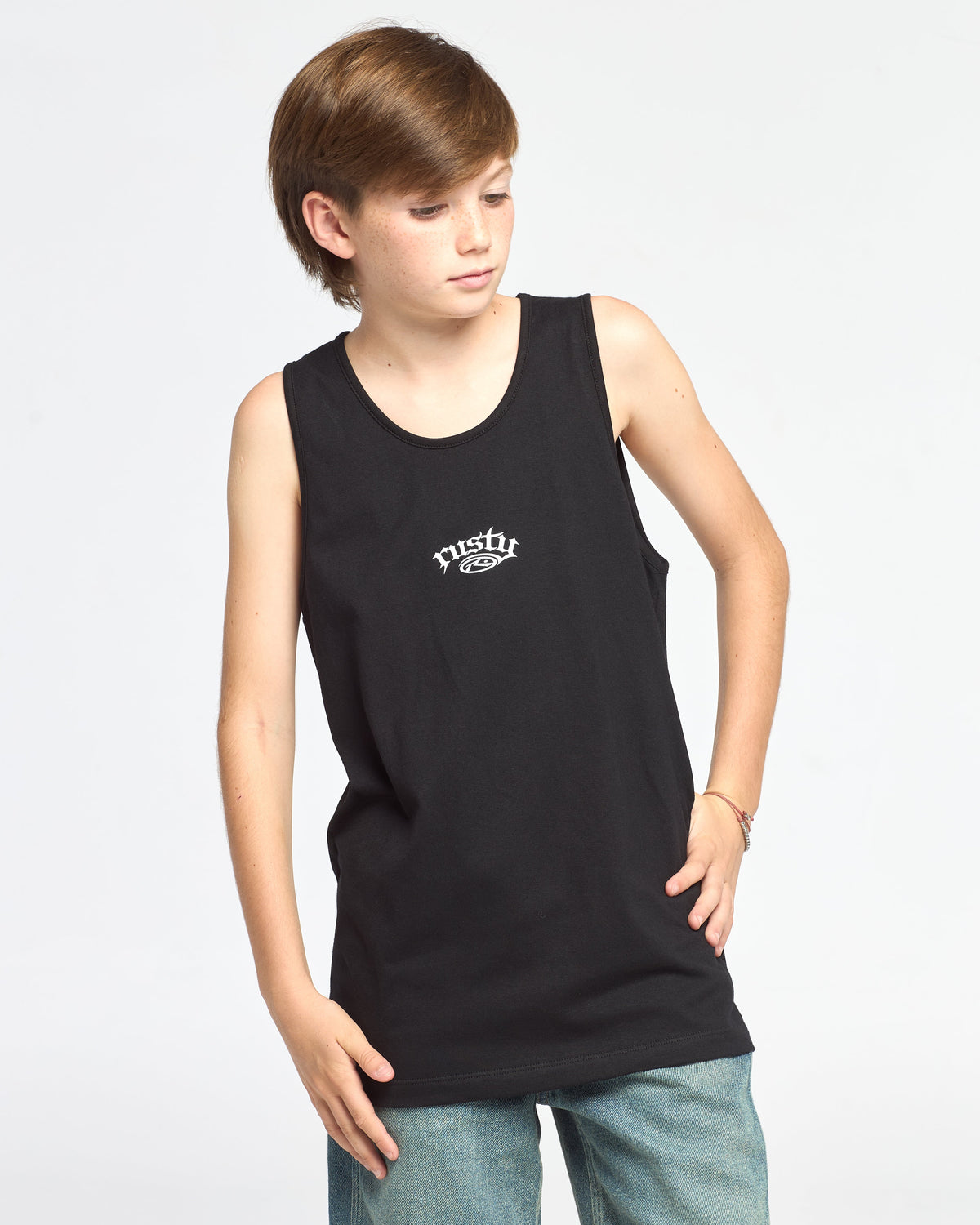 Musculosa Rusty Scream Tank Jr Black
