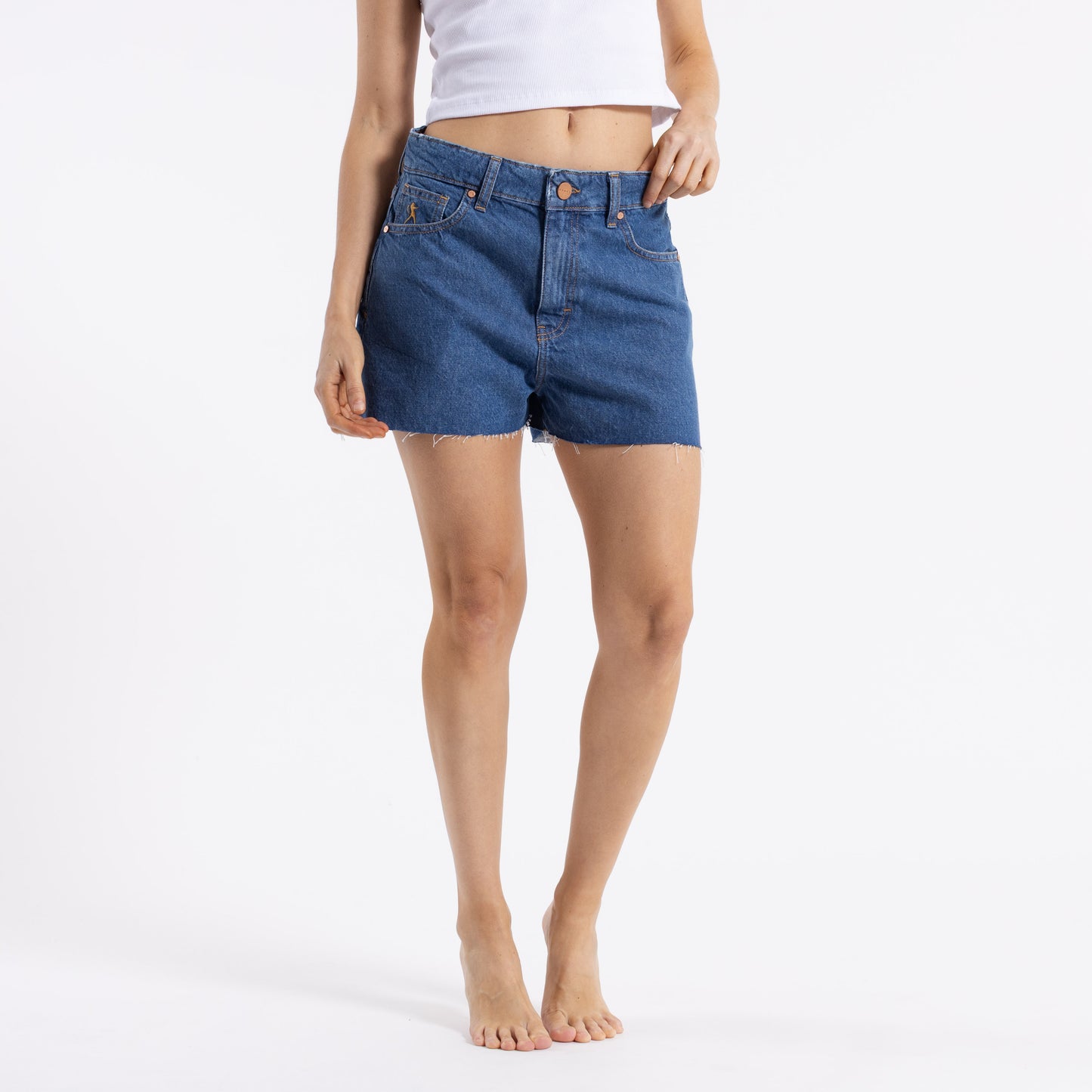 Bermuda Rusty Risquet Flare Denim Short Ld Blue