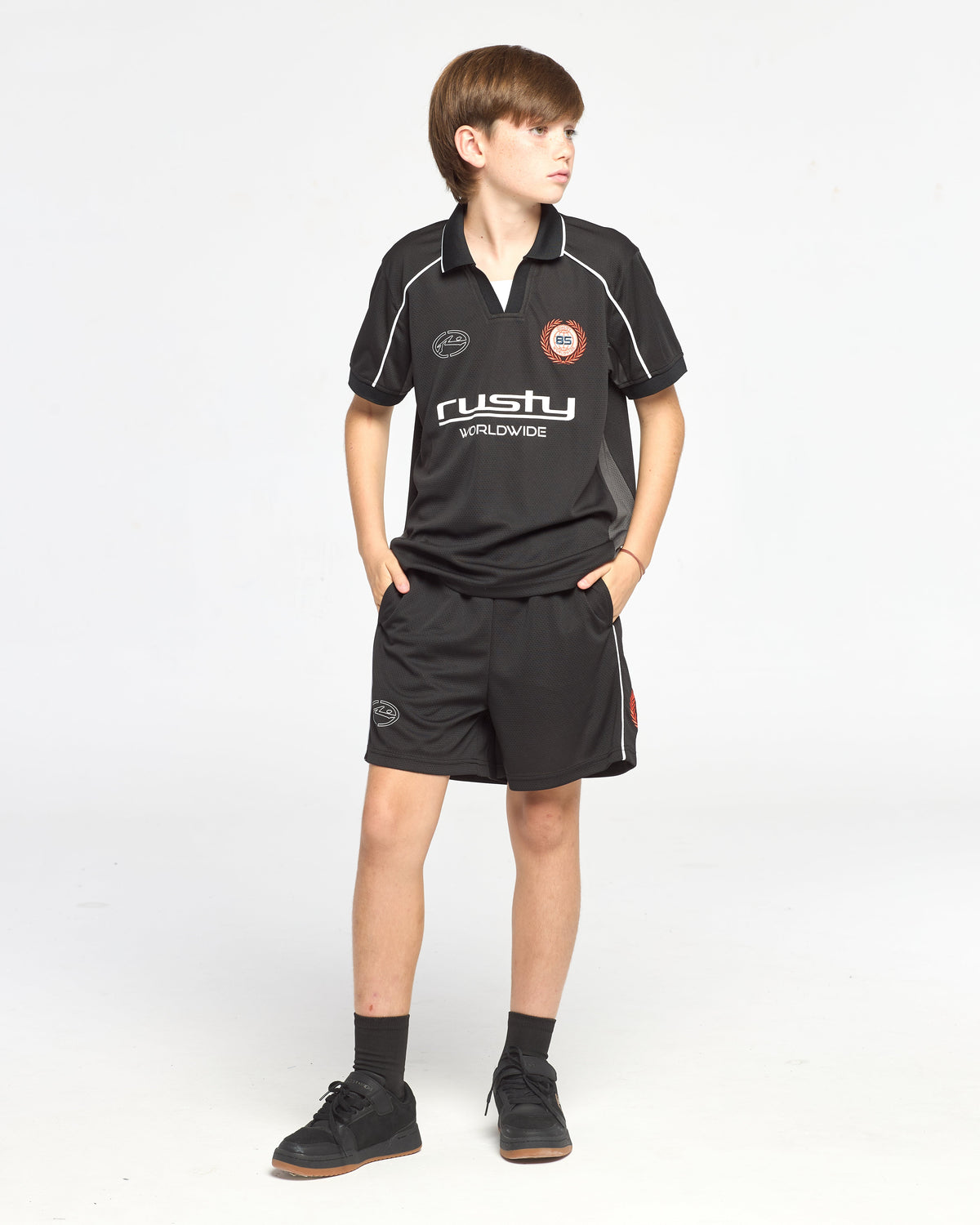 Boardshort Rusty Nother Sport 2 Short Jr Black